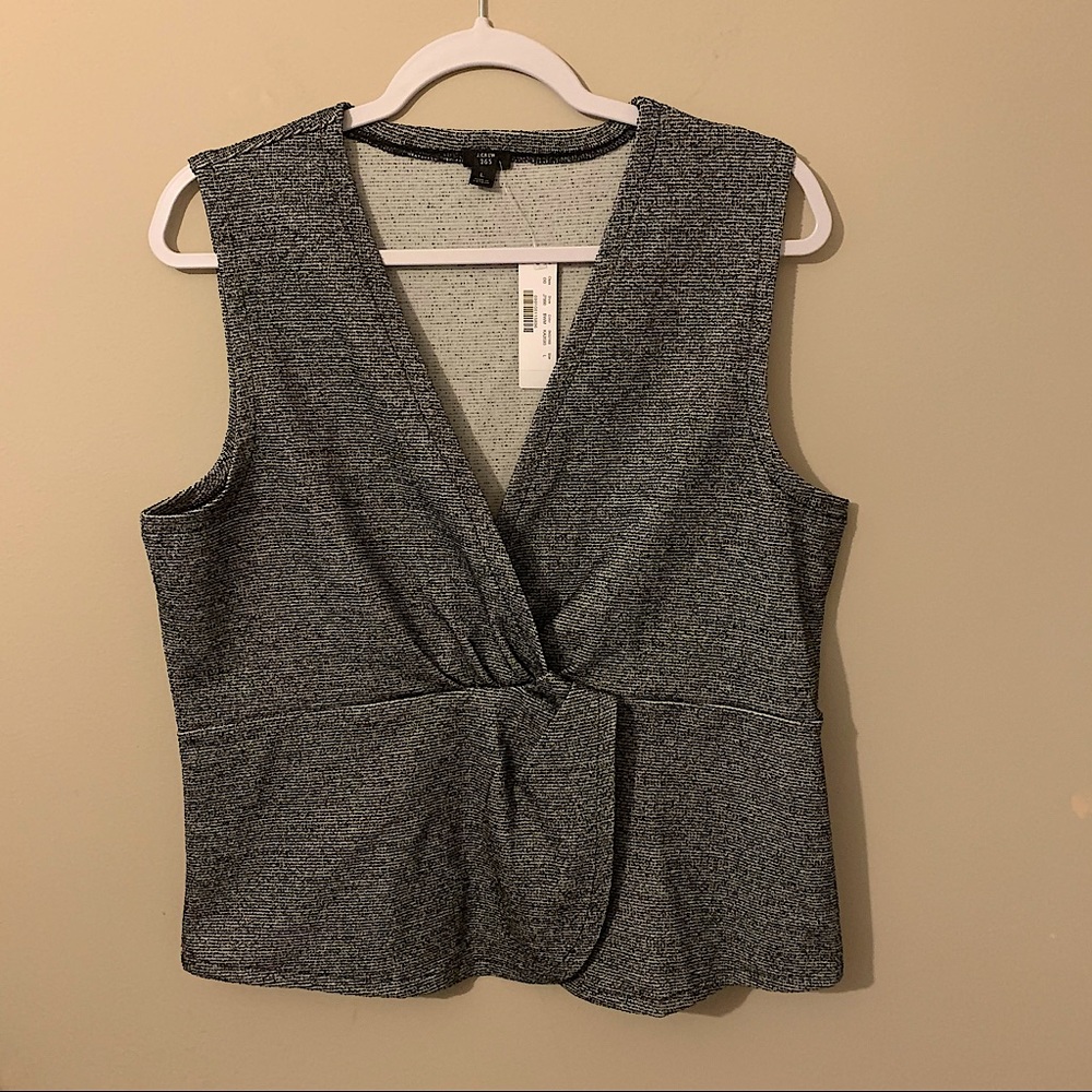 NWT J Crew Sleeveless Peplum Top - US Large